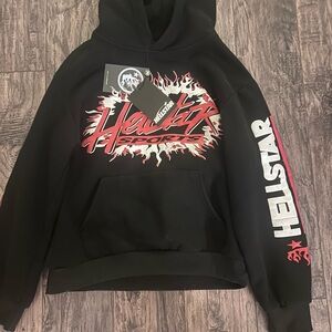 Hellstar Black Graphic Hoodie